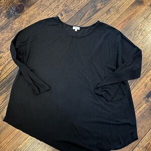 Umgee Black Long Sleeve Women's Top